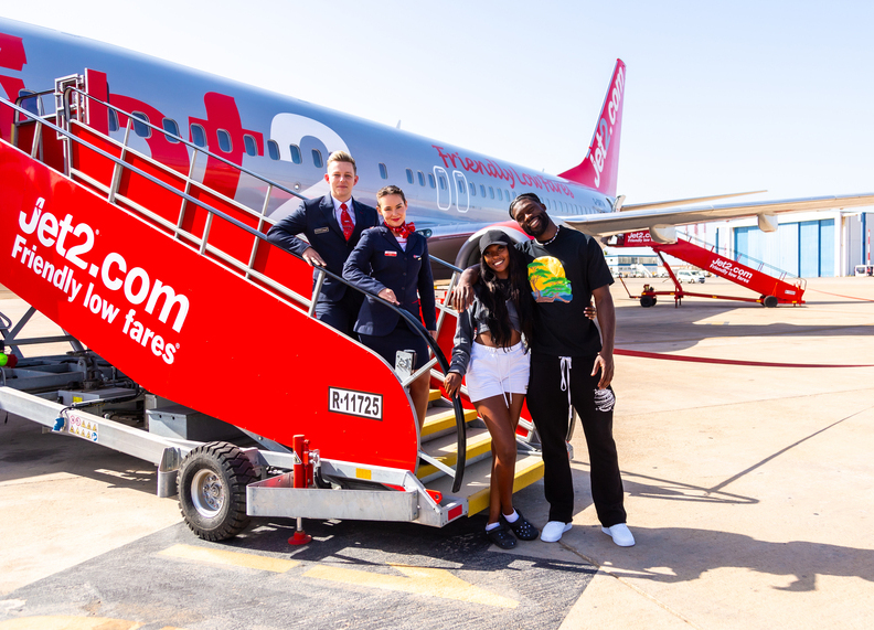 Jet2 Winner Love Island winners Mimii and Josh turn heads on a Jet2.com flight back ...