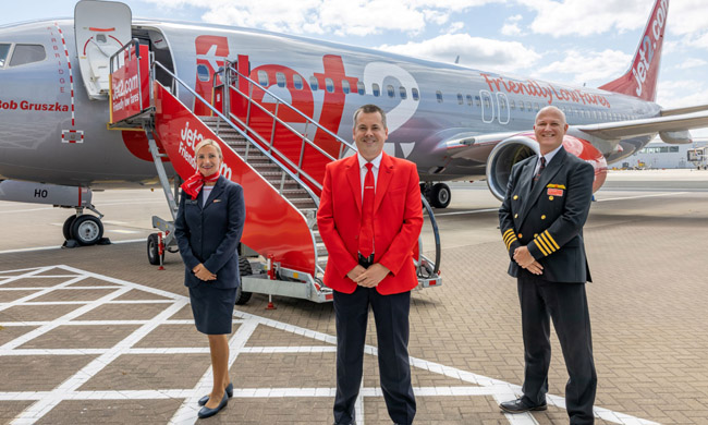 Jet2.com celebrates 10 years of flying from Glasgow International Airport